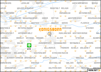 map of Königsborn