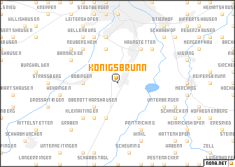 map of Königsbrunn