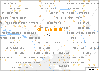 map of Königsbrunn