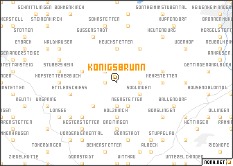 map of Königsbrunn