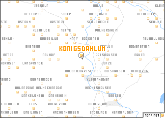 map of Königsdahlum