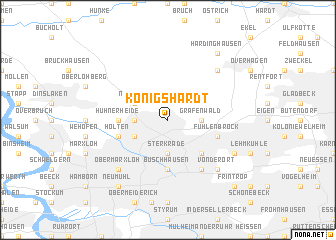 map of Königshardt