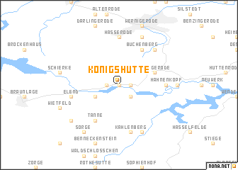 map of Königshütte