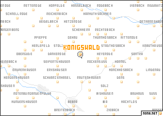 map of Königswald