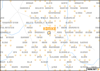 map of Konike