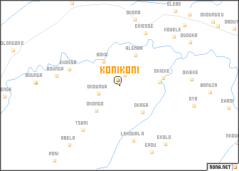 map of Koni-Koni