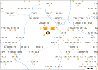 map of Konikoro