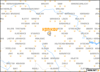map of Koníkov
