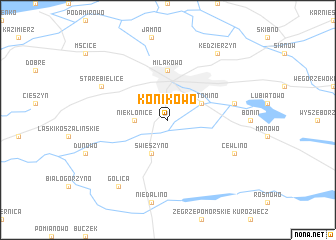 map of Konikowo