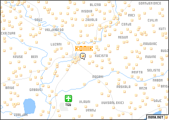 map of Konik