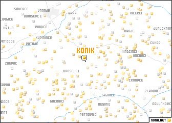 map of Konik