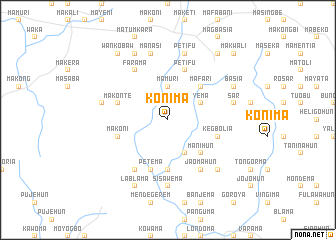 map of Konima