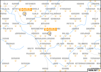 map of Konima