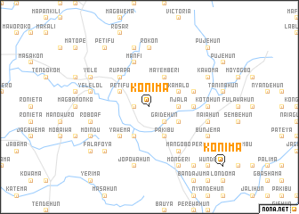 map of Konima