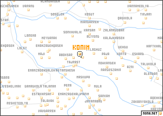 map of Konīm