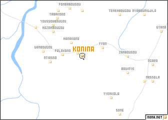 map of Konina