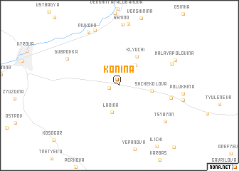 map of Konina