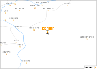 map of Konina