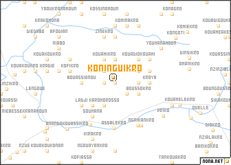 map of Koninguikro