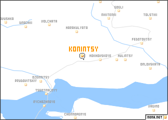 map of Konintsy