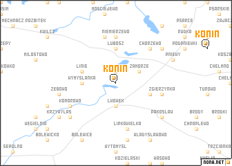 map of Konin