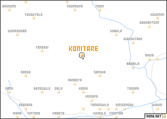 map of Konitaré