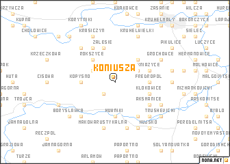 map of Koniusza