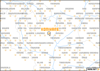 map of Koniware