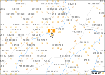 map of Koni