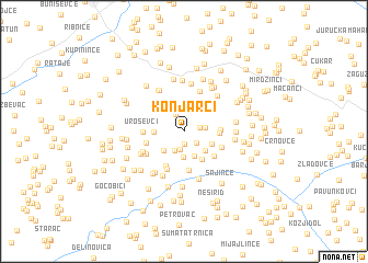 map of Konjarci