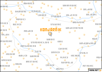 map of Konjarnik