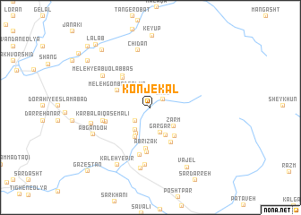 map of Konjekāl