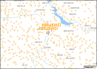 map of Konjevići