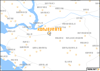 map of Konjevrate