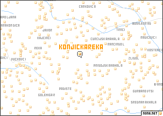map of Konjička Reka