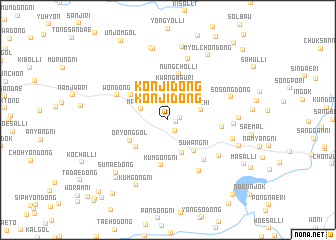 map of Konji-dong