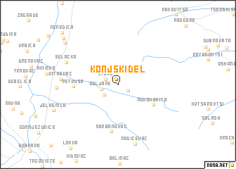 map of Konjski Del