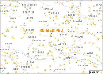 map of Konjski Pod