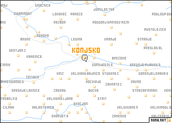 map of Konjsko