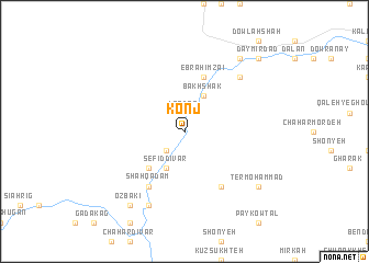 map of Konj