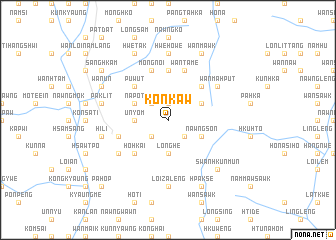 map of Kon Kaw