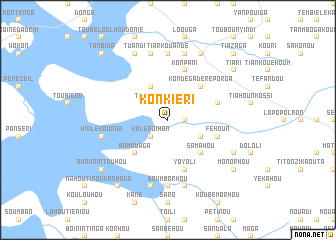 map of Konkiéri