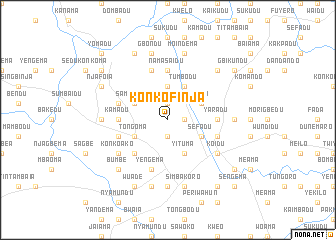 map of Konkofinja