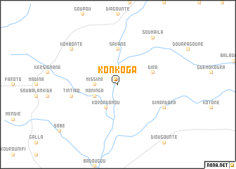 map of Konkoga