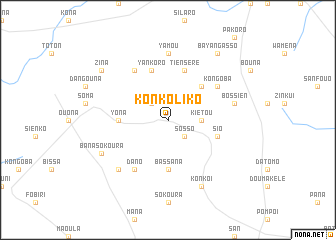 map of Konkoliko