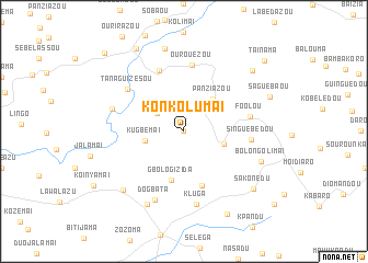 map of Konkolumai