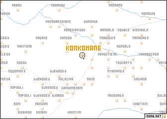 map of Konkomané