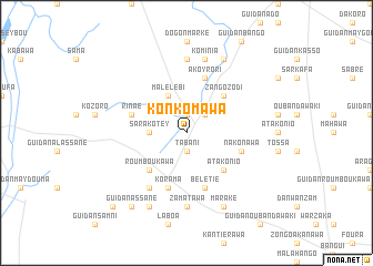 map of Konkomawa