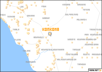 map of Konkoma