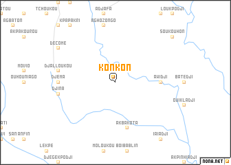 map of Konkon